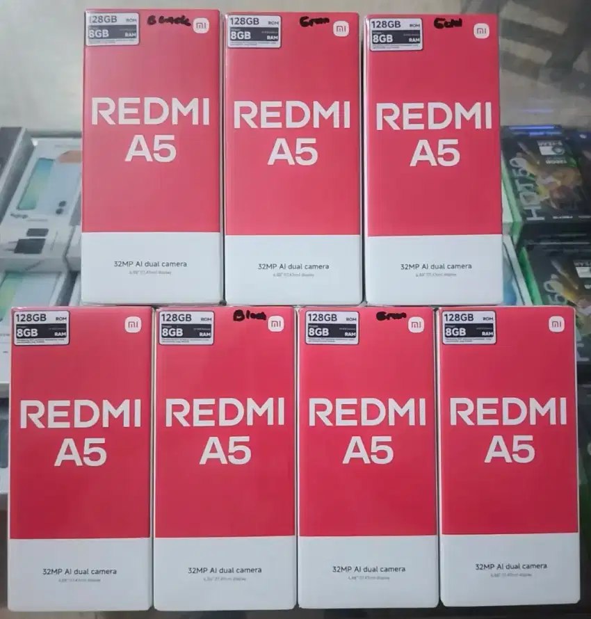 New REDMI A5 4/128 GARANSI RESMI 1,5 TAHUN