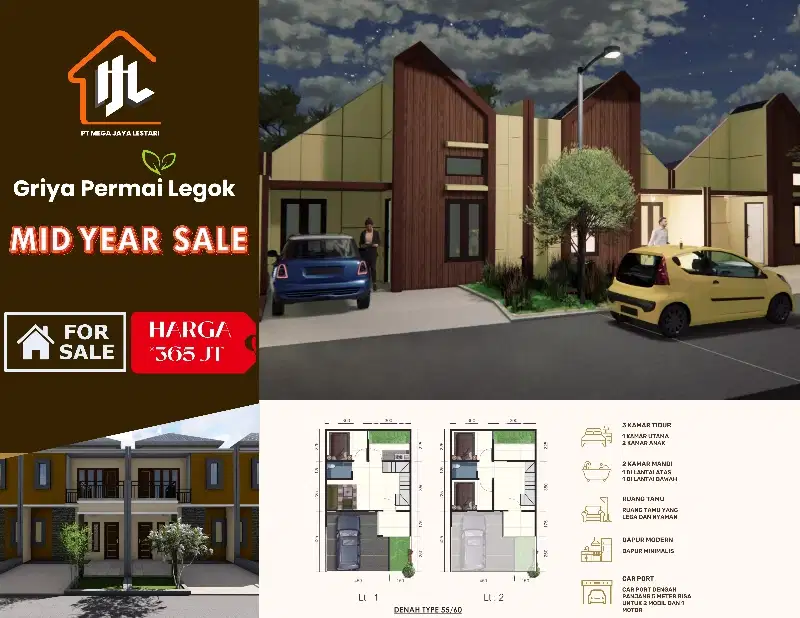 Rumah baru strategis dekat gading Serpong BSD KPR DP Suka-suka fee
