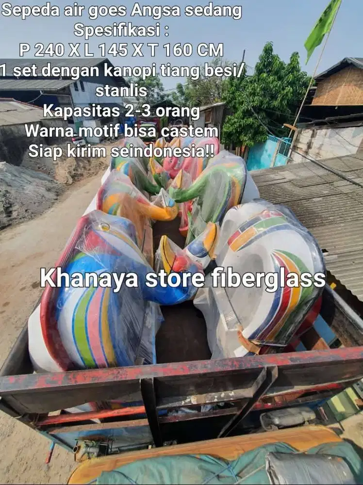 Siapkirim permainan wahana air perahu bebekkan,Sepeda air gowes angsa