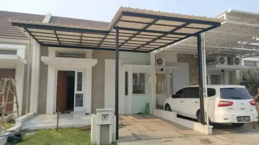 Siap pasang kanopi baja ringan atap alderon dan spandek