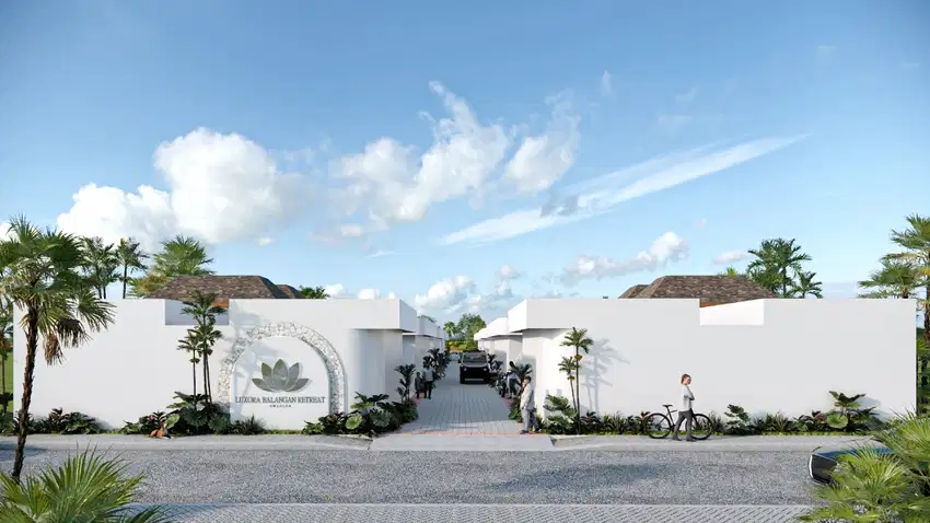 di jual villa cluster santorini di pecatu bali dekat jalan utama