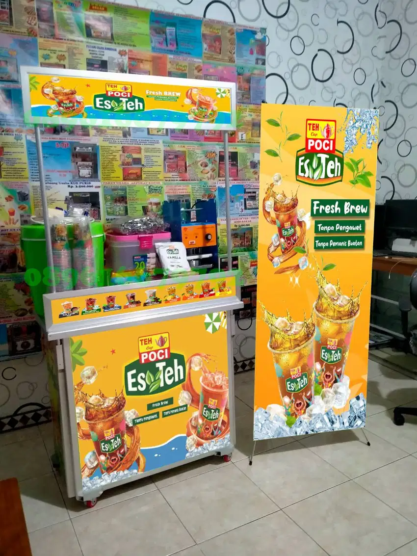 Kemitraan Booth Portable Es Teh Poci Jumbo