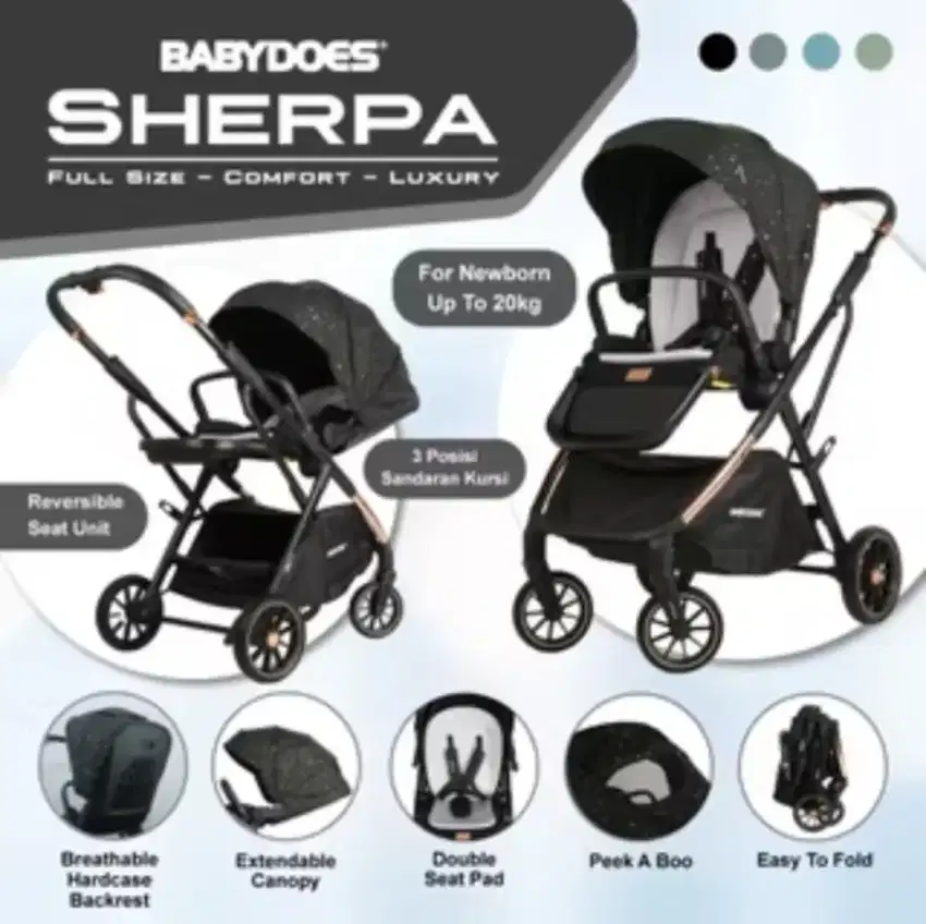 Preloved Stroller Babydoes  Sherpa second