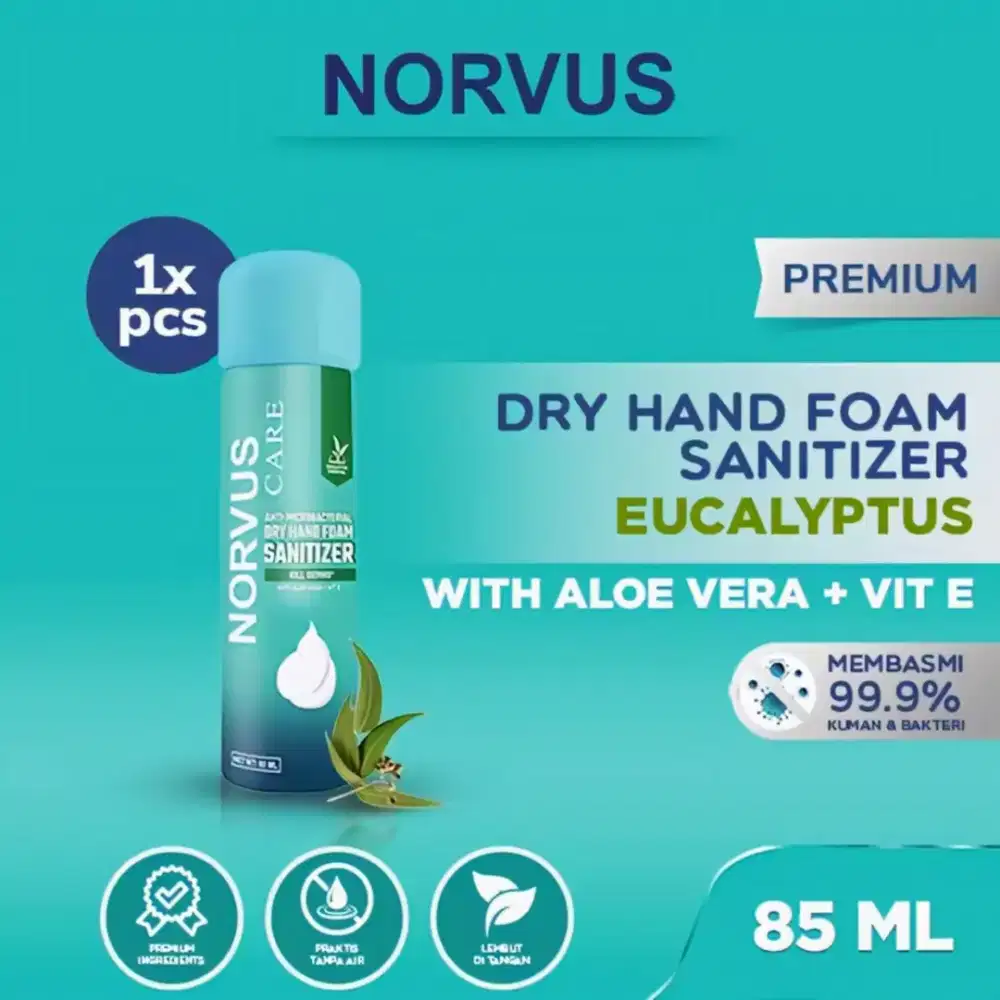 Norvus Dry Hand Foam Sanitizer