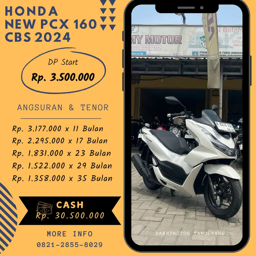 HONDA NEW PCX 160 CBS 2024