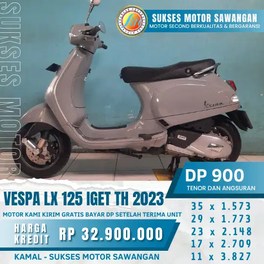 VESPA LX 125 IGET TH 2023 READY DP MULAI 900K