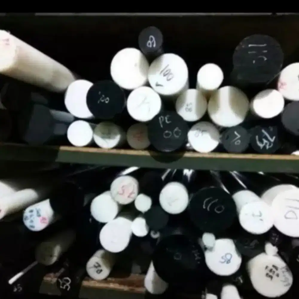 Polyacetal pom white rod pom black batangan 40mm