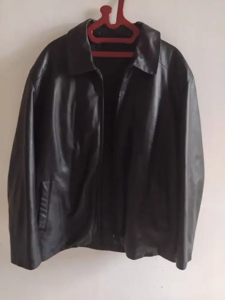Jaket kulit asli