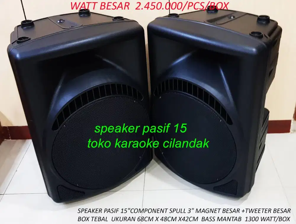 SPEAKER PASIF 15 COCOK UNTUK KARAOKE RESTORAN CAFE SENAM MASJID MUSHOL