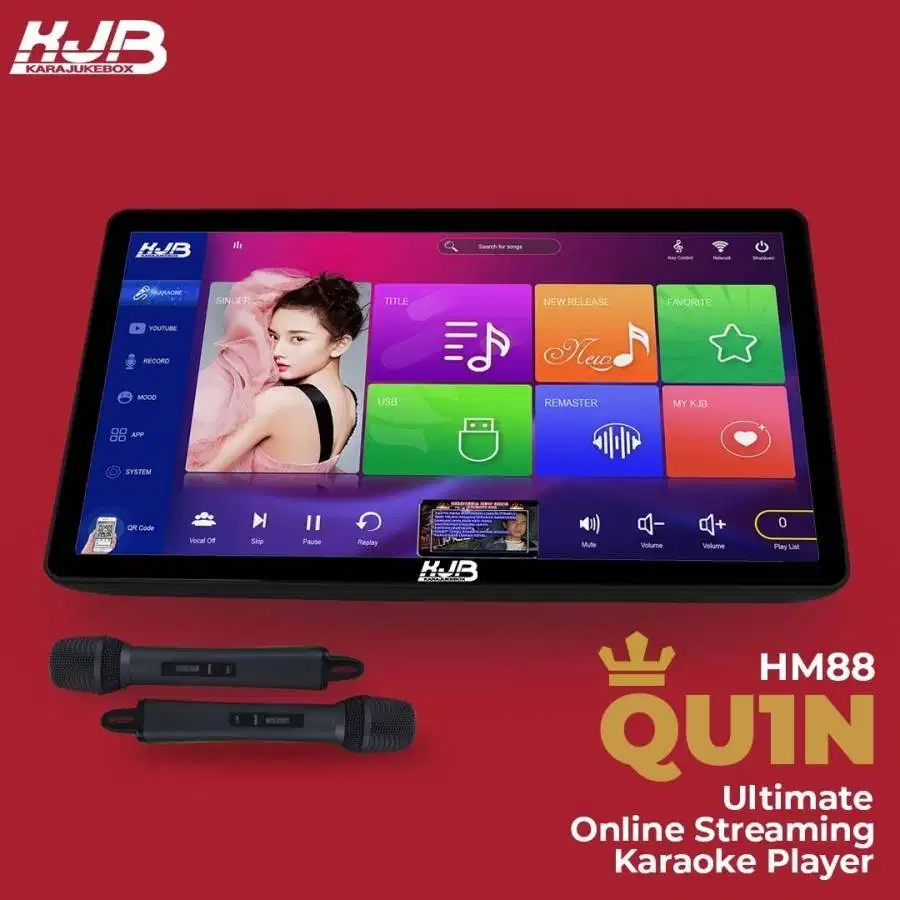 KJB QUiN QU1N Smart Touchscreen Streaming Karaoke player HM88