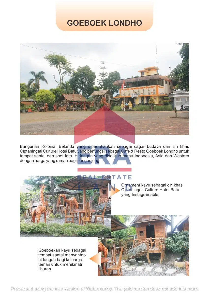 Dijual Hotel Full Furnish di Jalan Argopuro Batu Malang