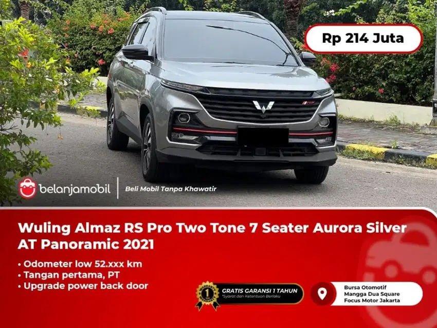 [ KM LOW ] Wuling Almaz RS Pro Two Tone 7Seater AT Panoramic 2021 2022