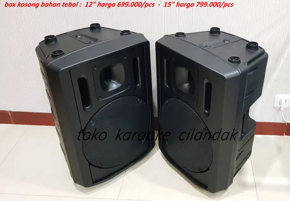 BOX SPEAKER 12 & 15 INCHI 12 HARGA 699.000/PCS 15 HARGA 799.000/PCS