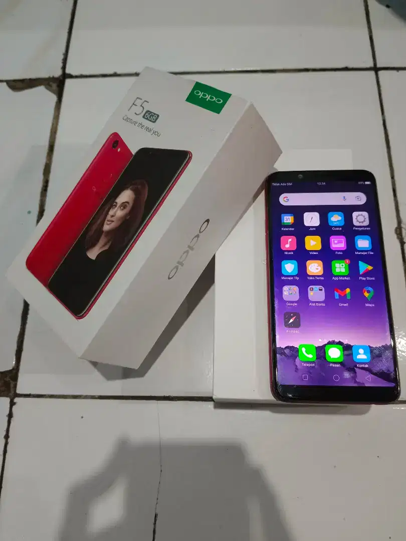 Oppo f5 6/64 red MINUS LCD mulus fullset