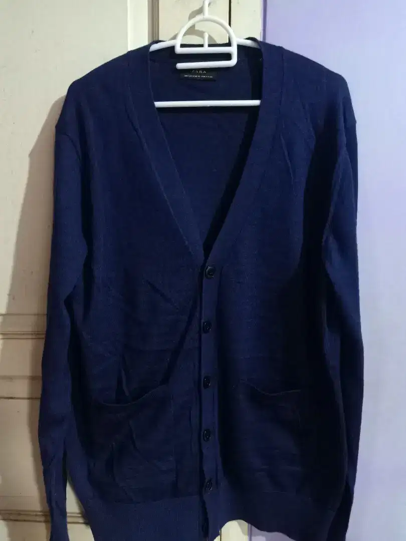 Cardigan sweater rajut zara