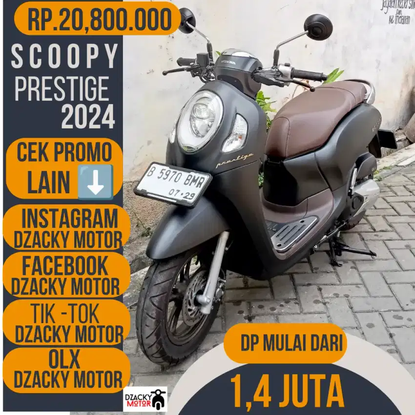 ALL NEW SCOOPY PRESTIGE  2024 SECOND LIKE NEW