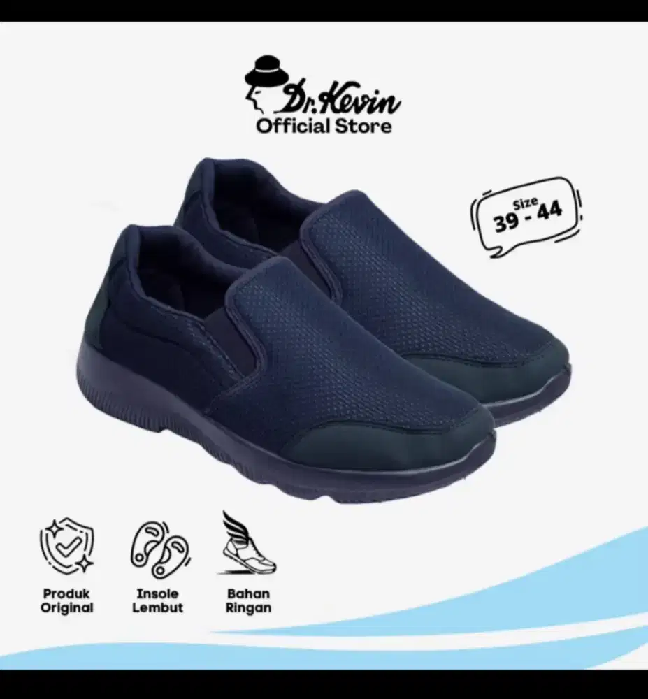 Sepatu Kerja Dr. Kevin Shoes uk. 40 black