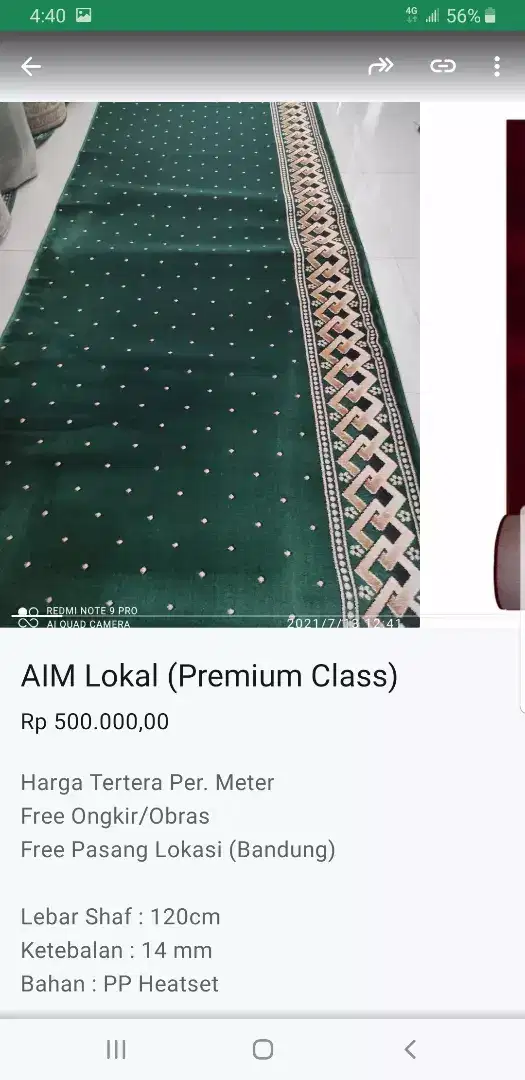 karpet kantor dan masjid