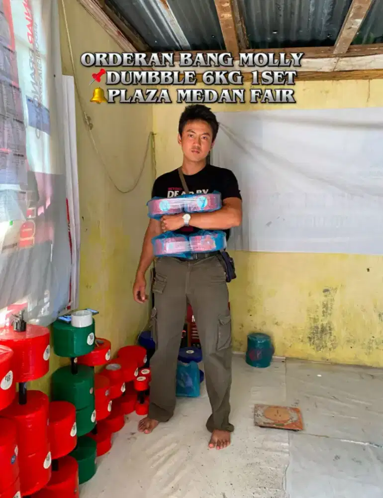 HANYA 9RIBU PER KG DUMBBEL BARBEL DI MEDAN