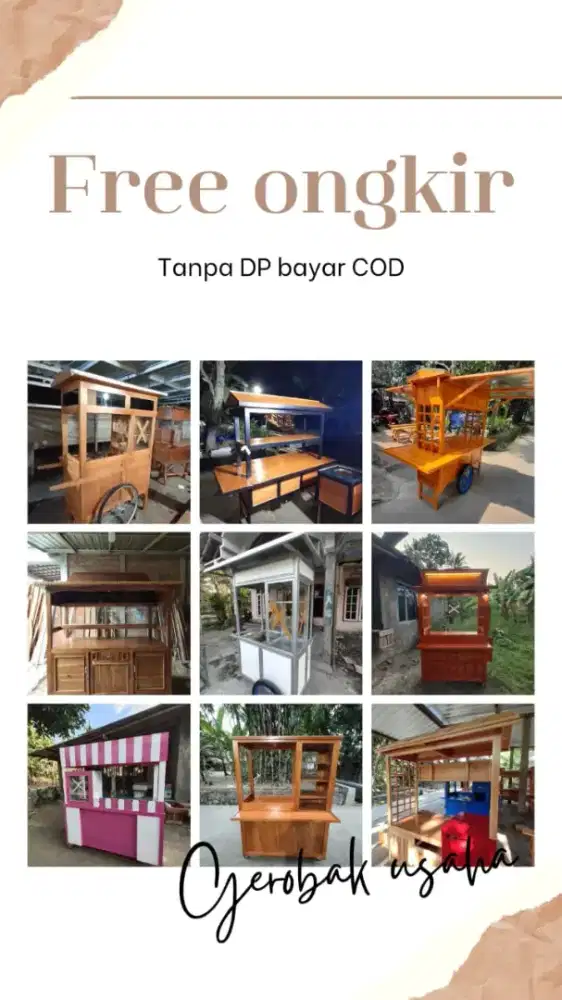 Gerobak kuliner bayar COD