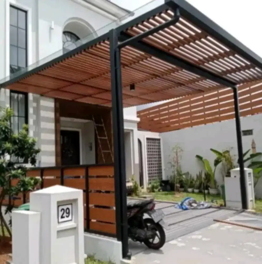 Kanopi plus kisi kisi