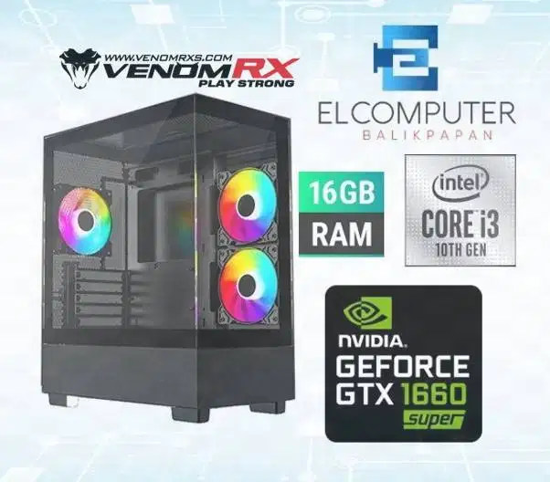 CPU CORE i3 GEN 10 -  GTX 1660 SUPER 6GB - RAM 16GB DDR4 - NVME 256GB