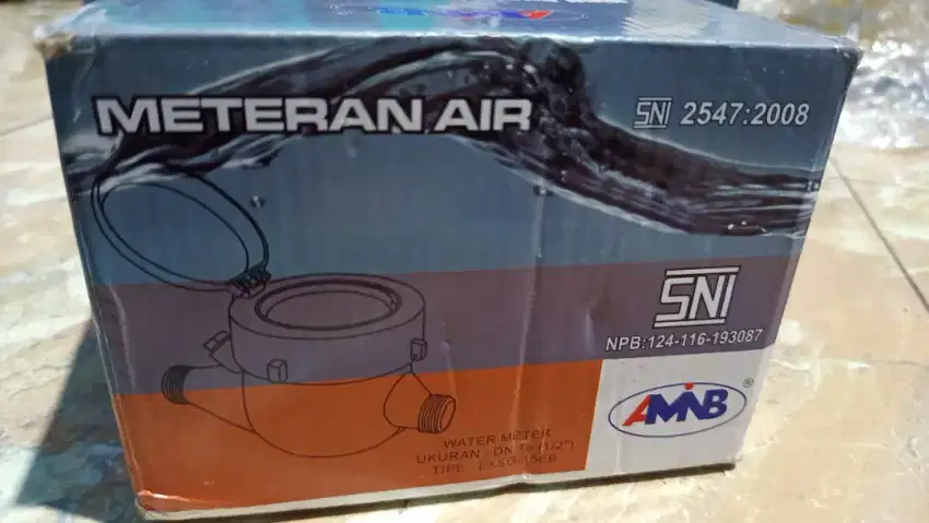 Meteran Air 1/2 Inch PVC Hitam AMNB / Meteran PDAM / Meteran Air / PAM