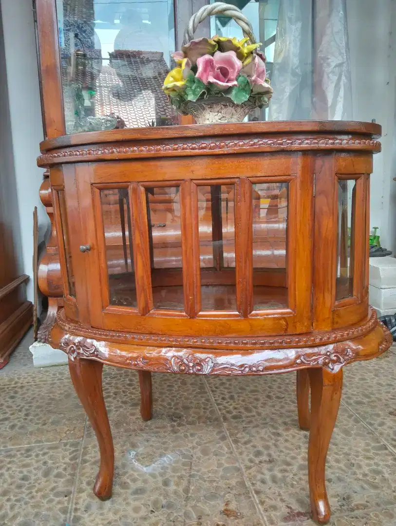 Meja teh kayu jati