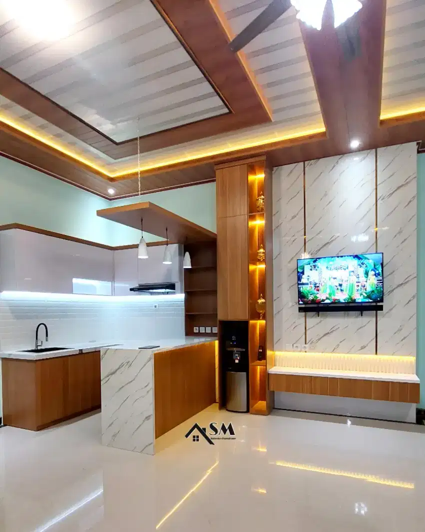 Furniture HPL , Kitchenset , Lemari Pakaian , Backdrop TV , Meja DLL