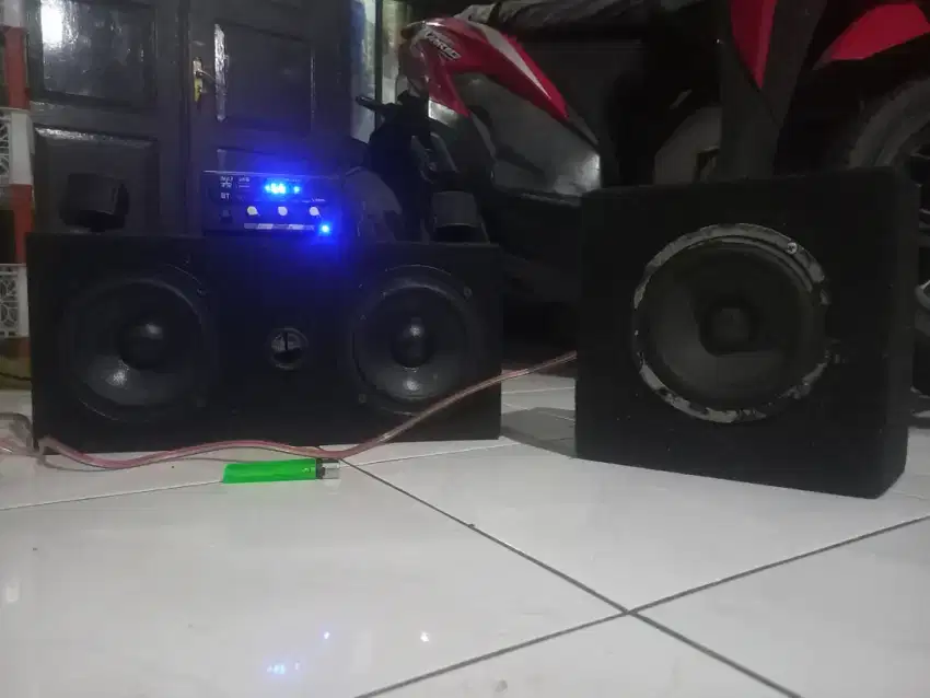 Speaker non merk+bluetooth amp