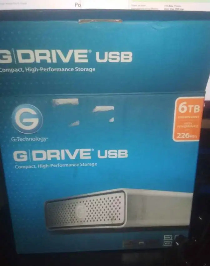 Harddisk  external Gdrive 6 tb garansi off 2-Mar-2022 V8GKJEZR