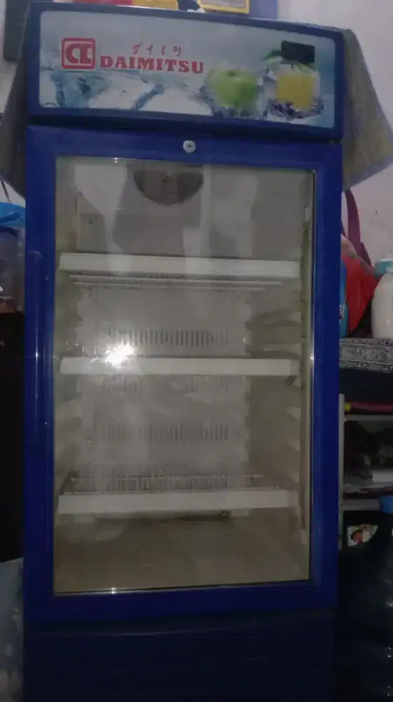 kulkas showcase normal,minus lampu