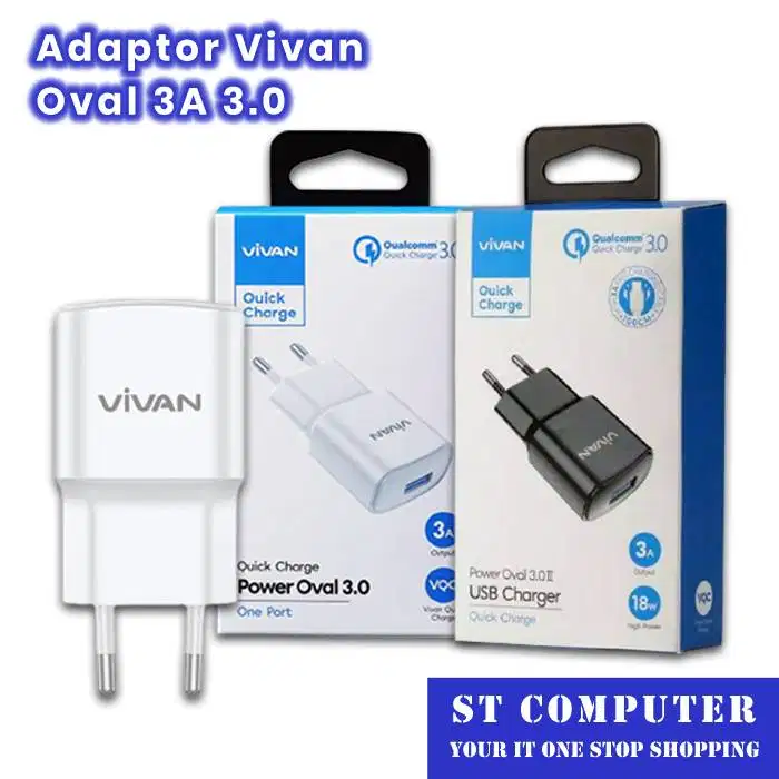 Adaptor Charger Vivan Oval 3A 3.0