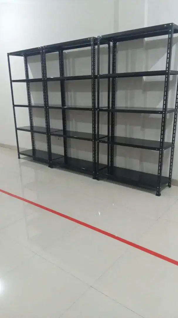 rak besi warna hitam bandung only