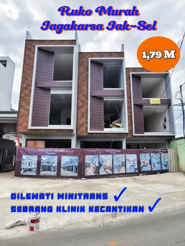 Murah Ruko Cocok untuk Usaha dan Kantor di Jagakarsa Jakarta Selatan