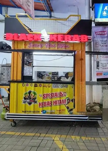Gerobak kebab bekas pakai sendiri