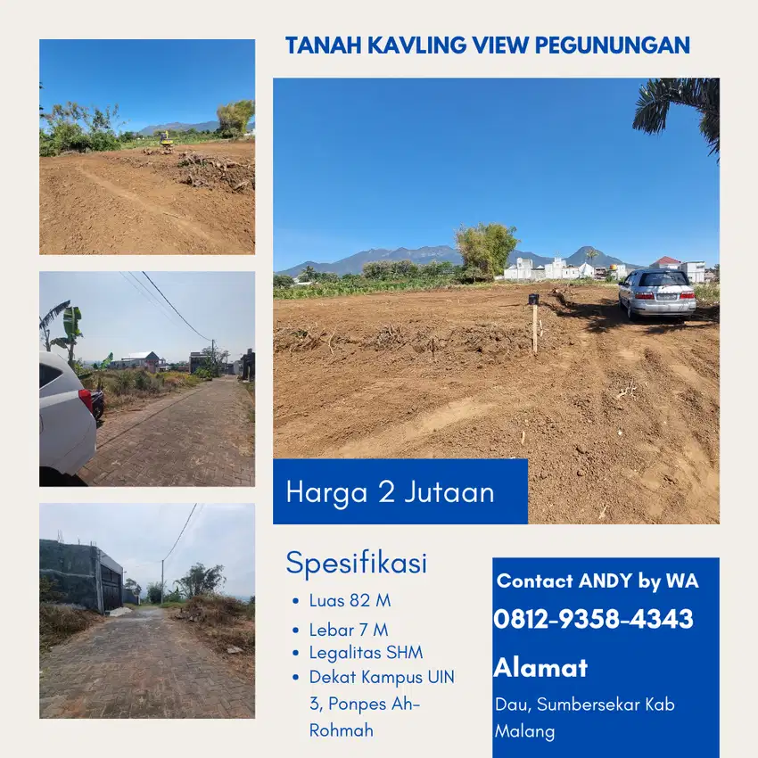 Tanah Murah View Gunung Panderman Dan Arjuno Malang