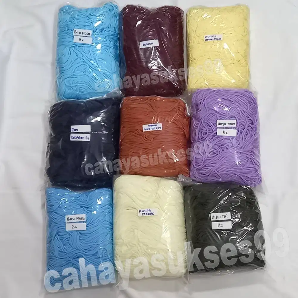 Talikur Makrame Tali Rajut Tas 2 Benang 3mm Tali Craft Nametag Macrame