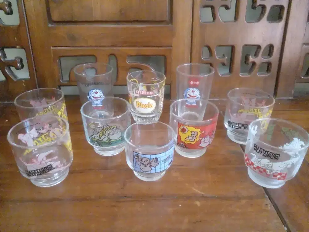 Jual Gelas Kartun Vintage thn 90an