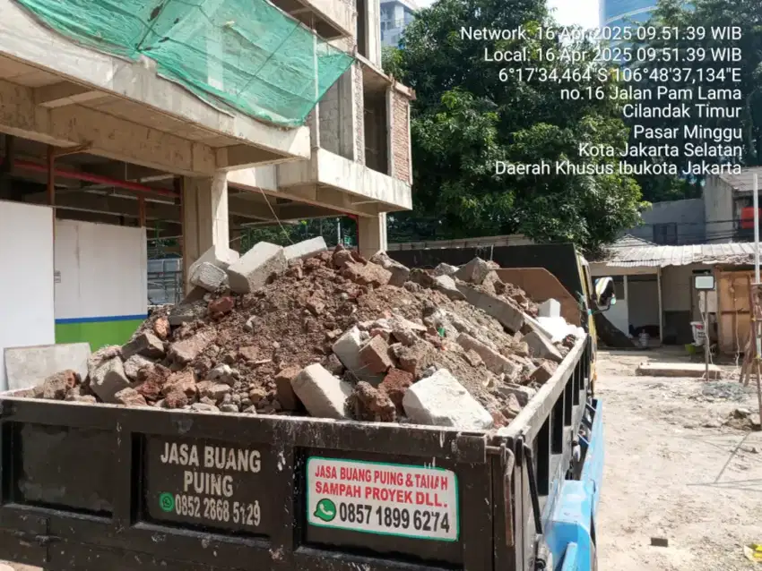 Jasa buang puing sampah
