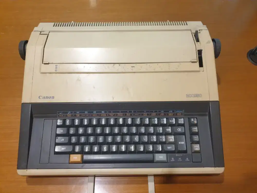 Mesin ketik listrik jadul canon mx 250