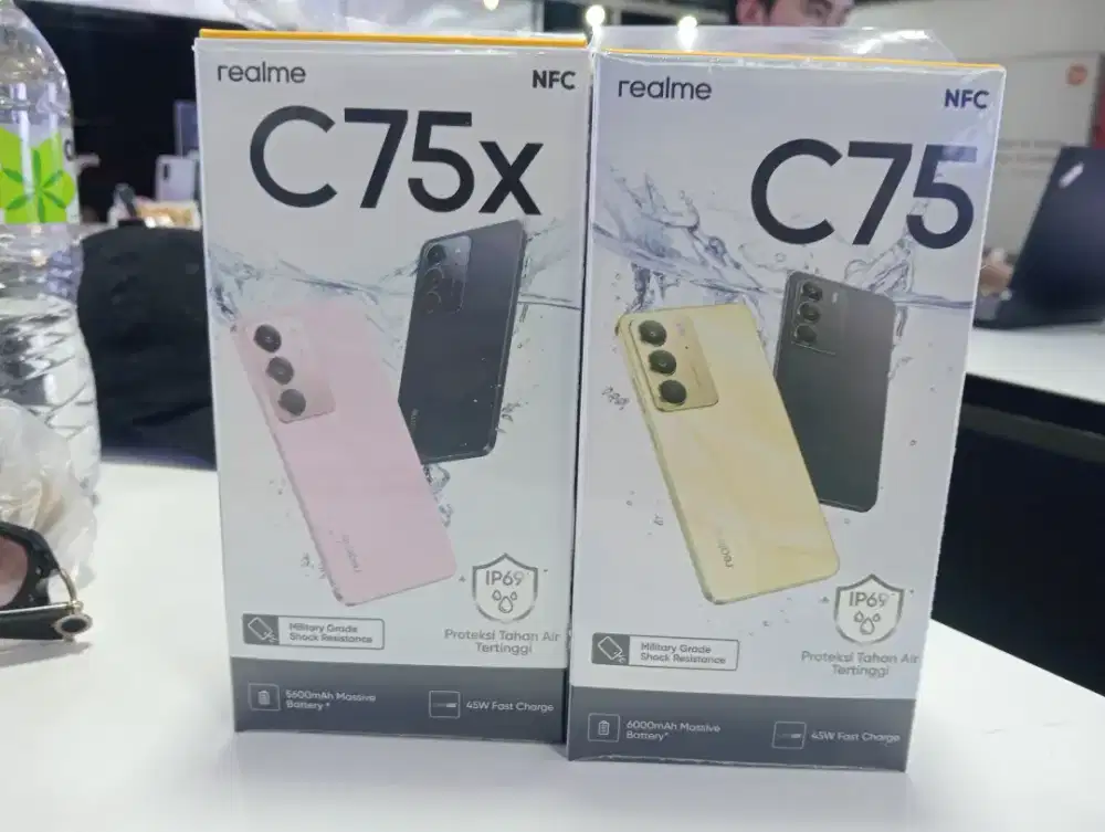 BARU REALME C75 NFC DAN C75X NFC ANTI AIR KEDALAMAN 2METER.BARU