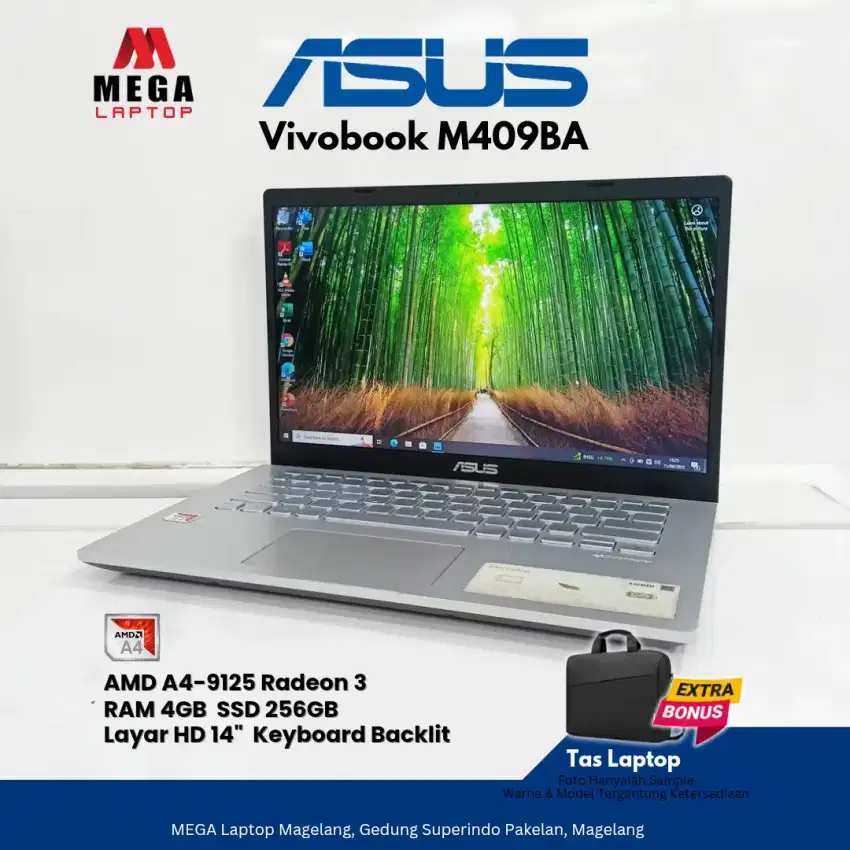 Asus Vivobook M409BA Amd A4 Ram 4 SSD 256