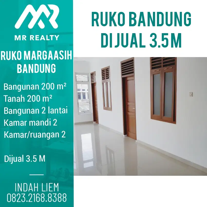 Strategis Ramai di Cimahi Bandung, Lantai 1 luas blong. Harga nego.