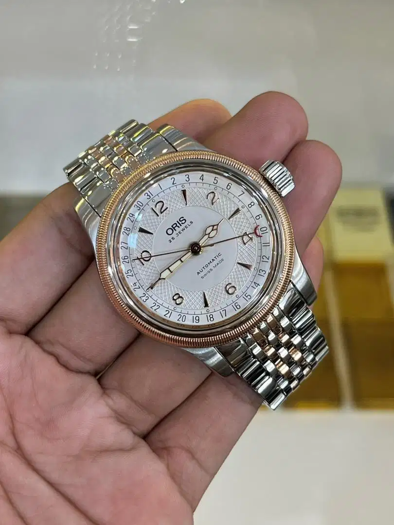 Oris big crown pointer twotone original