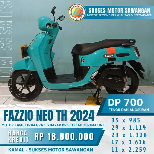 2024 modal dengan KTP & KK dan uang 700 sudah bisa milikin FAZZIO NEO
