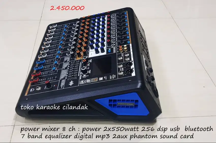 power mixer 8ch 256 dsp