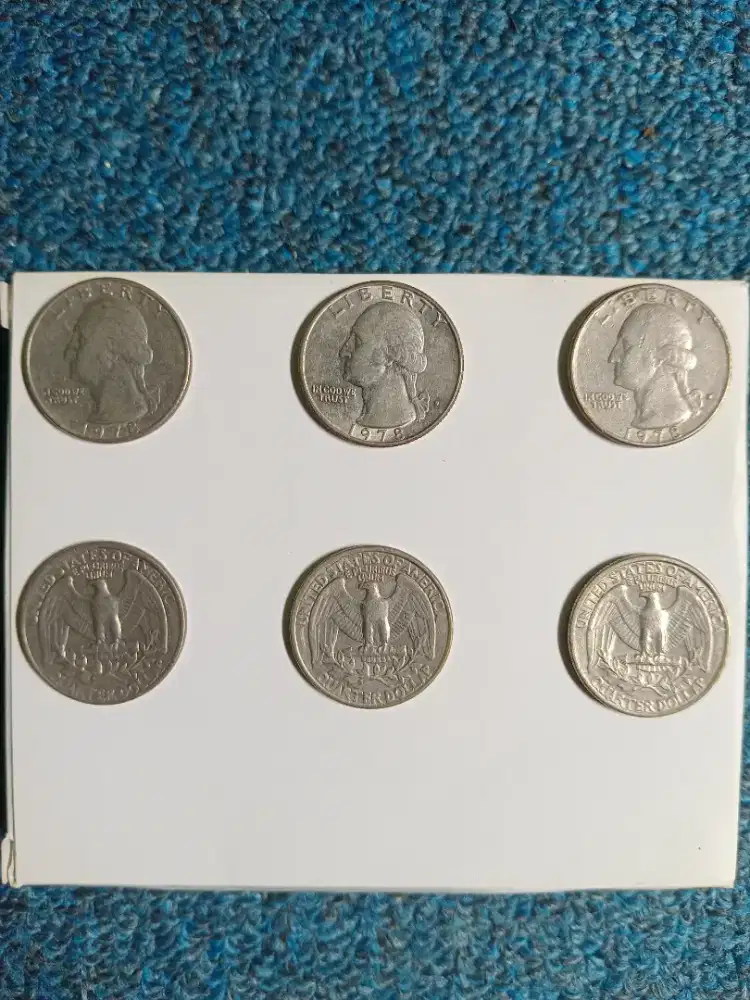 Dijual uang koin quarter dollar tahun 1978