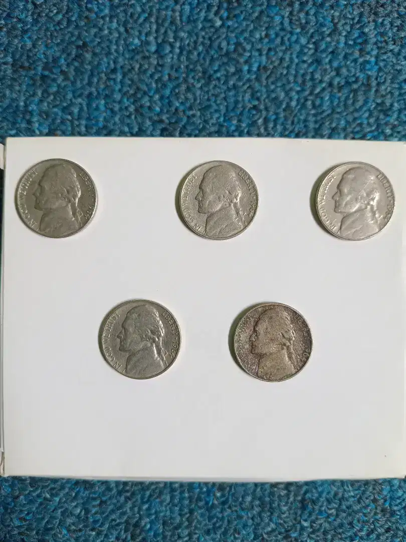 Dijual uang koin five cents 1964