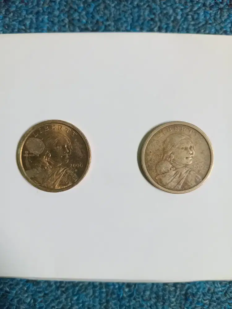 Dijual uang koin 1 dollar tahun 2000